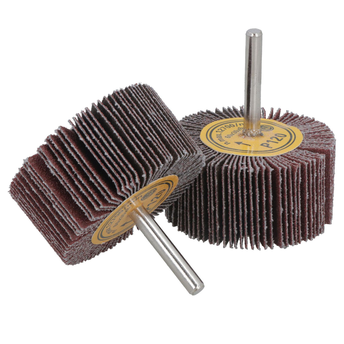 60mm 120 Grit Abrasive Flap Wheel Discs Sanding Rust Removal 6mm Shank