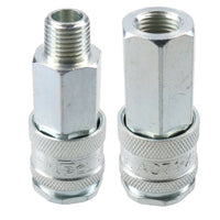 PCL XF Series Female Coupler 1/4" BSP Male & FemaleThreads Air Hose Fitting