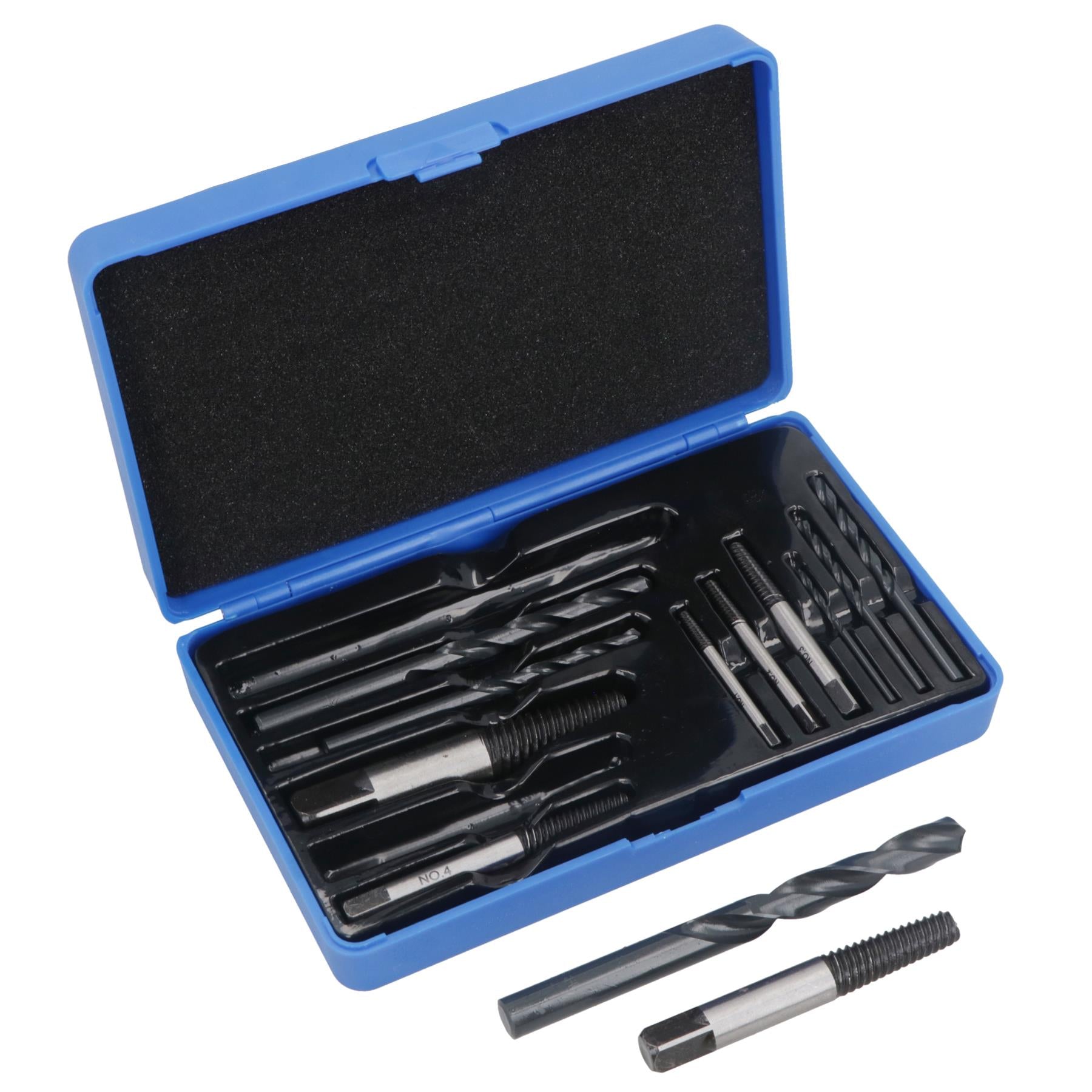 Screw Stud Extractor Remover Set Reverse Thread Easy Out 3-25mm 12pc AT192