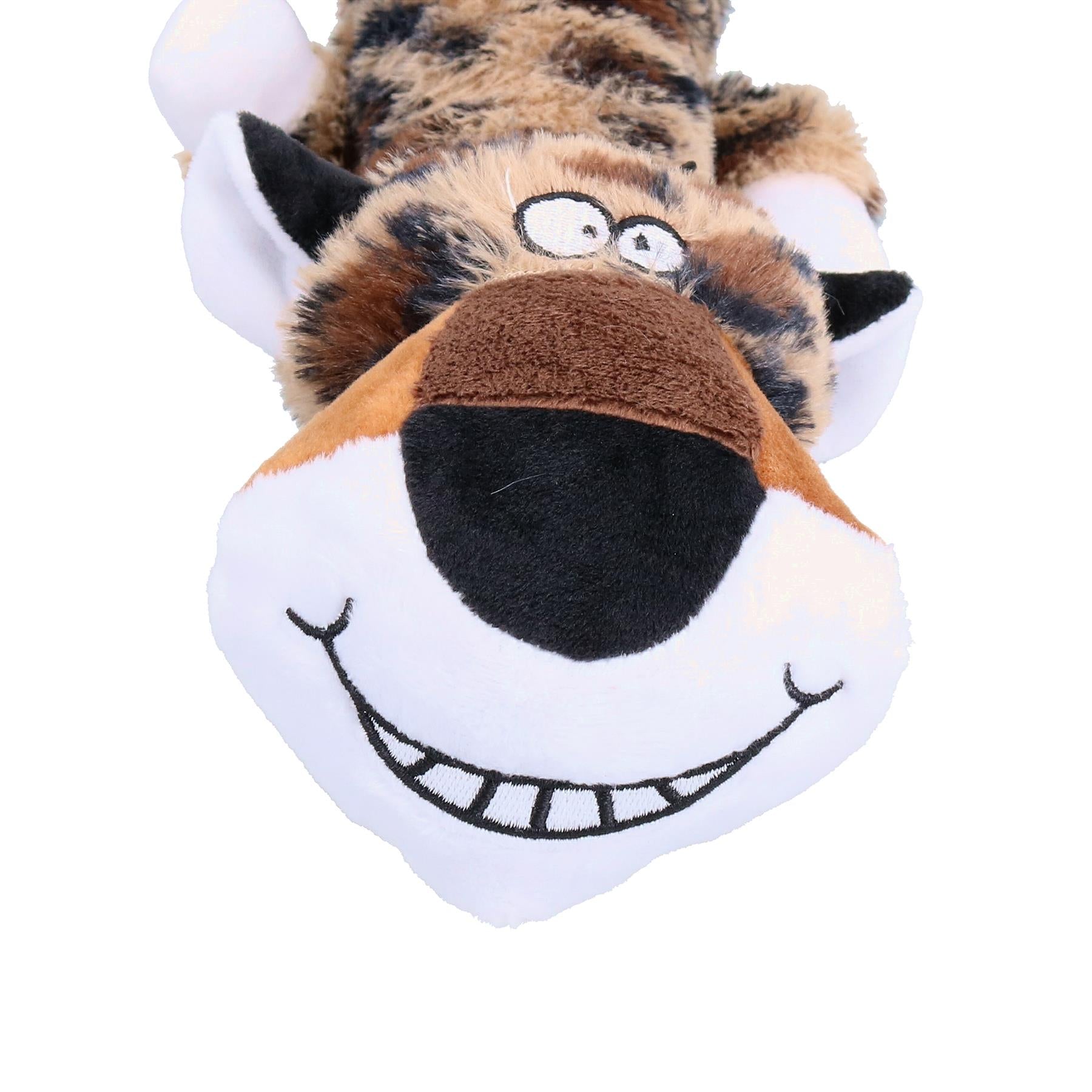 Dog Puppy Play Time Gift Soft Plush Safari Leopard Toy With Squeak 53x13x7cm