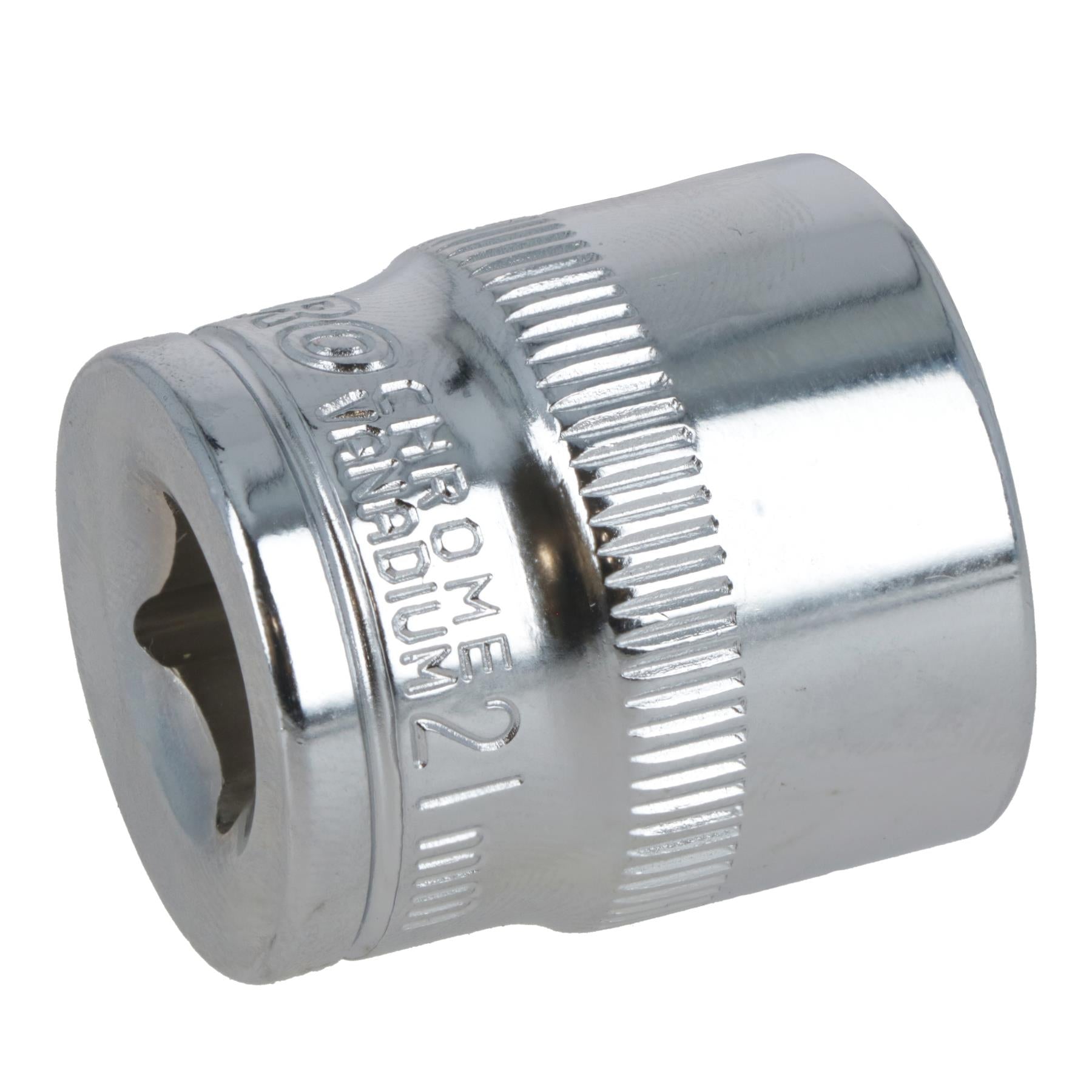 21mm 3/8" Drive Shallow Metric Socket Single Hex / 6 sided Bergen