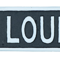 VIP Lounge Cast Iron Sign Plaque Wall Door Fence Gate Post House Garden Yard