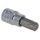 T55 Male Torx Bit Star Socket 3/8" Drive Standard Internal Chrome Vanadium Steel