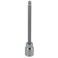 6mm 3/8" Drive Long Ball Ended Hex Allen Key Socket Bit 85mm Deep Reach CR-V