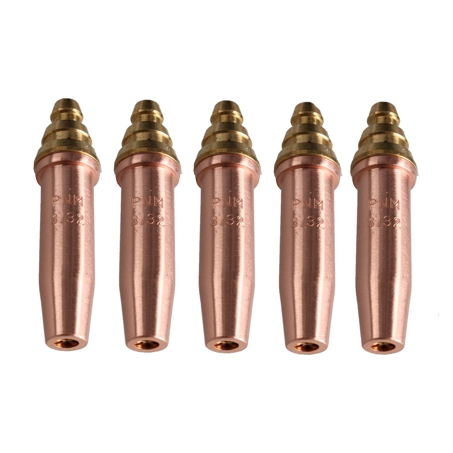 PNM Oxy Propane Gas Cutting Nozzle Tip Standard length 3/32" 90-150mm 5pk