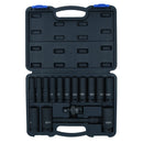 Barre d'extension pour douilles à chocs profondes métriques à entraînement 1/2" + joint universel 10 – 27 mm