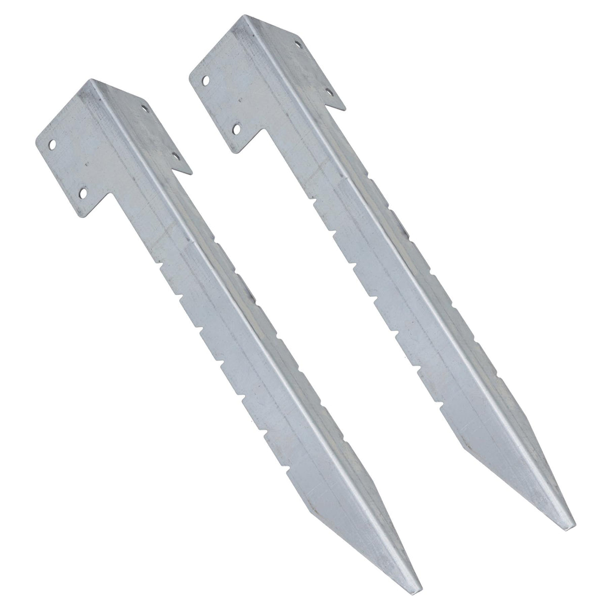 Garden Sleeper Single Corner Support Galvanised Stake Spike 440mm Long