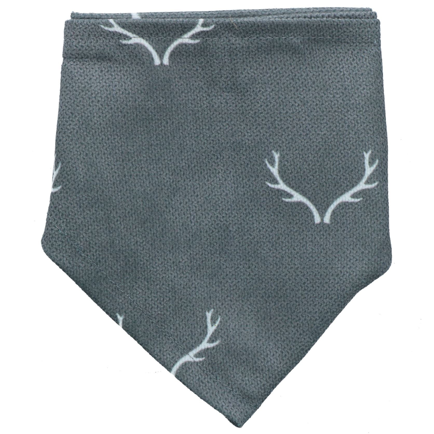 Bandana festif gris Smart Antler Hygge de haute qualité pour chiens - Taille unique