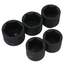 Barre d'alimentation robuste pour disjoncteur à entraînement de 3/4 po + 5 douilles métriques peu profondes de 55 à 70 mm