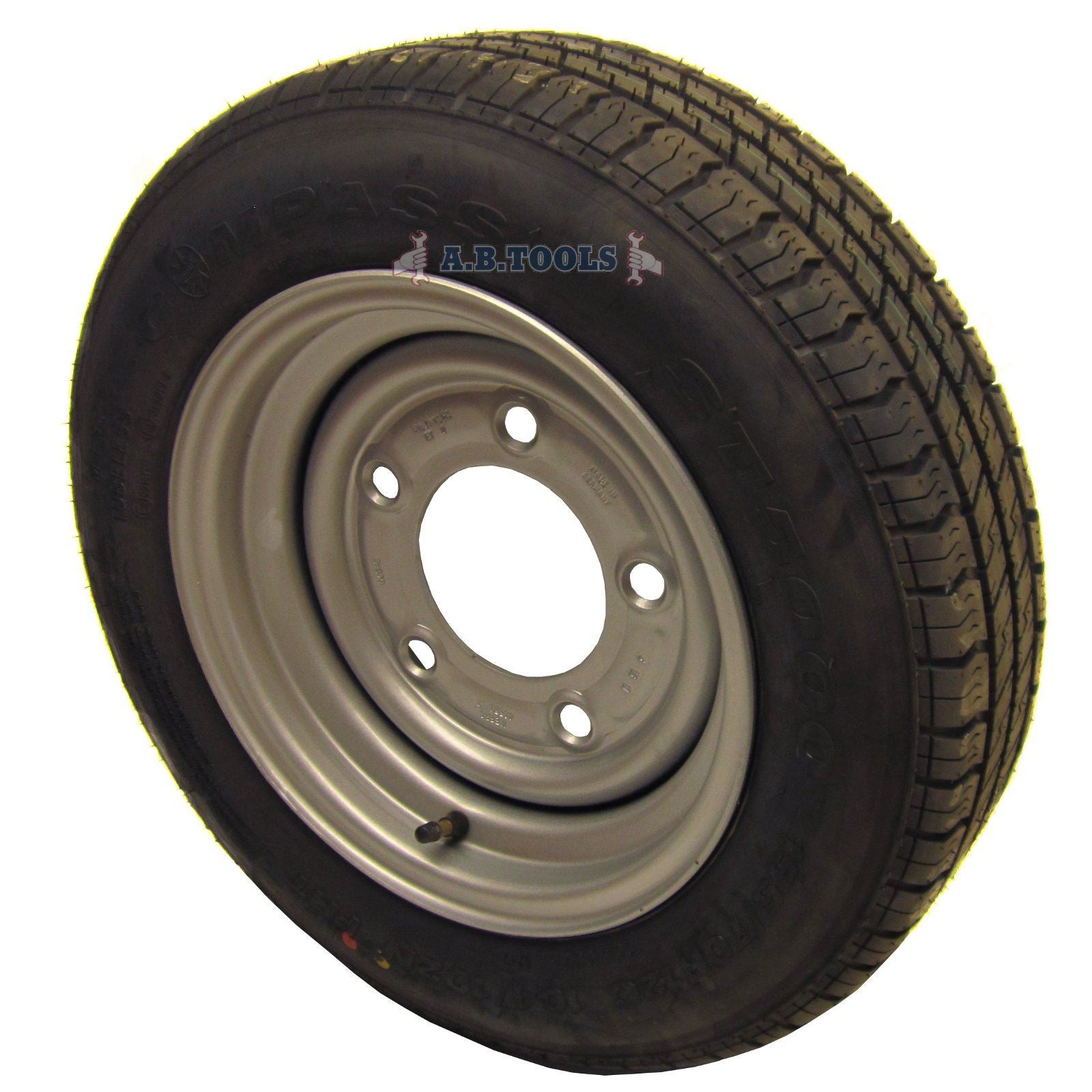 Trailer Wheel and Tyre 155 / 70 R12 6-1/2" PCD 5 STUD TRSP07