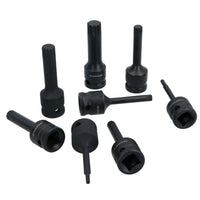 1/2in Drive Deep Spline Triple Square Sockets Impact Impacted 4 – 16mm 9pc