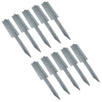Garden Double Sleeper Straight Support Spike Stake Galvanised Steel 670mm
