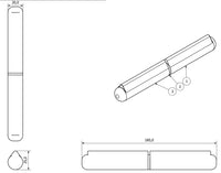 Lift Off Bullet Hinge Weld On Brass Bush 20x180mm Heavy Duty Industrial Quality