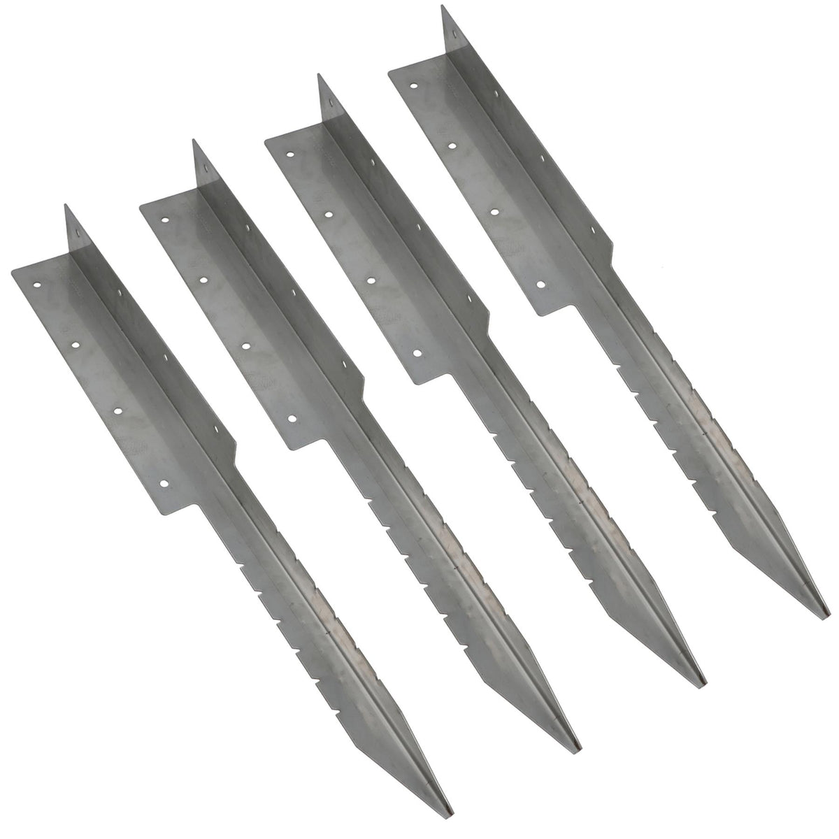 Garden Double Sleeper Corner Support Stainless Steel Stake Spike 670mm