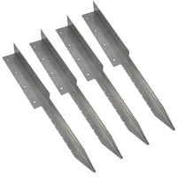 Garden Double Sleeper Corner Support Stainless Steel Stake Spike 670mm