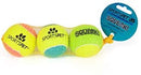 3er-Pack mittelgroße quietschende Tennisbälle für Welpen, zum Apportieren und Spielen, 6,5 cm