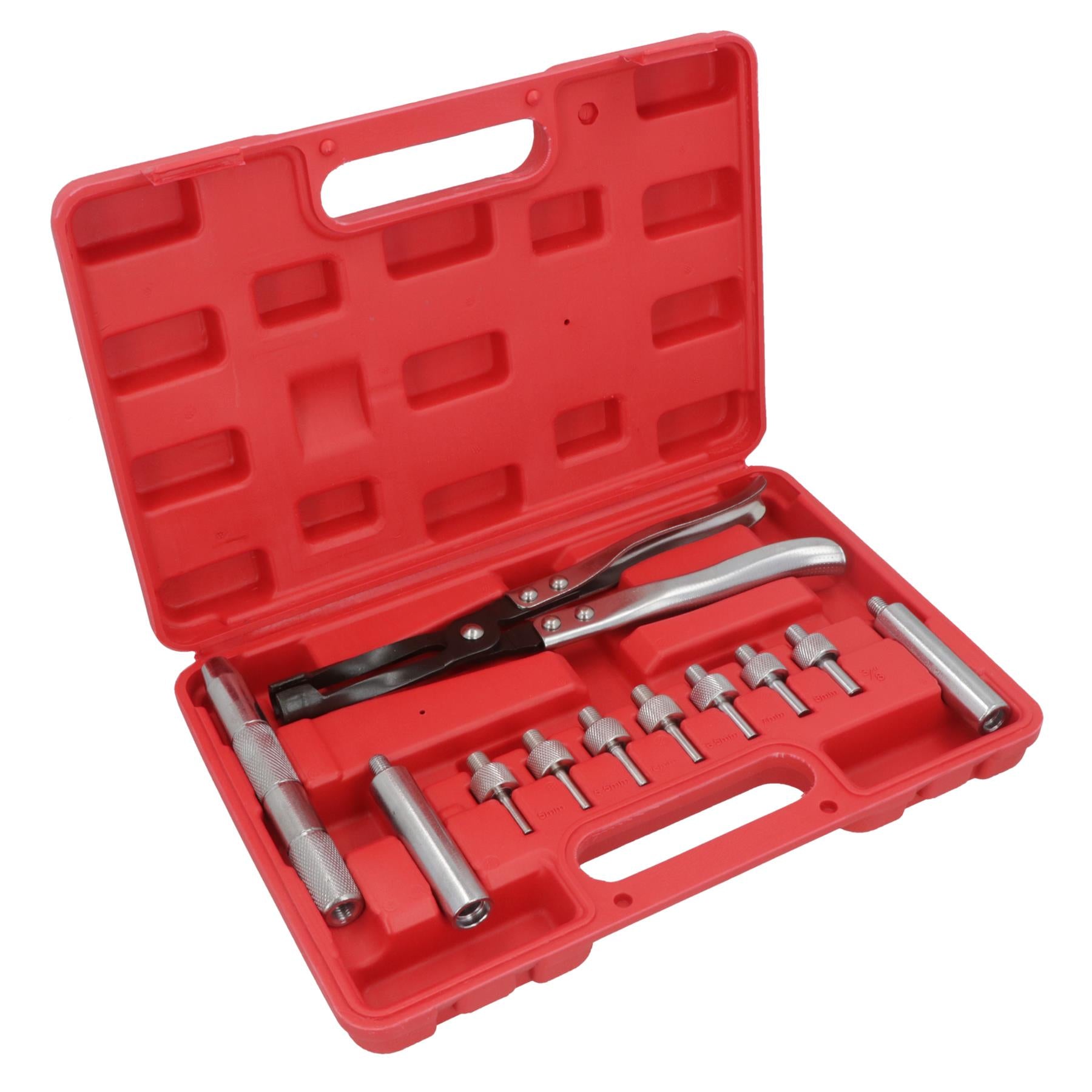 Jeu de pinces de démontage et d'installation de joint de tige de soupape/outil de siège/kit 11 pièces AN027