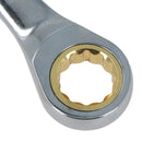 12-teiliger metrischer Ratschenmaulschlüssel mit 12-Kant-Maulschlüssel, 8–19 mm