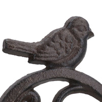 Welcome Birds Cast Iron Sign Plaque Door Wall House Gate Fence Post Rustic