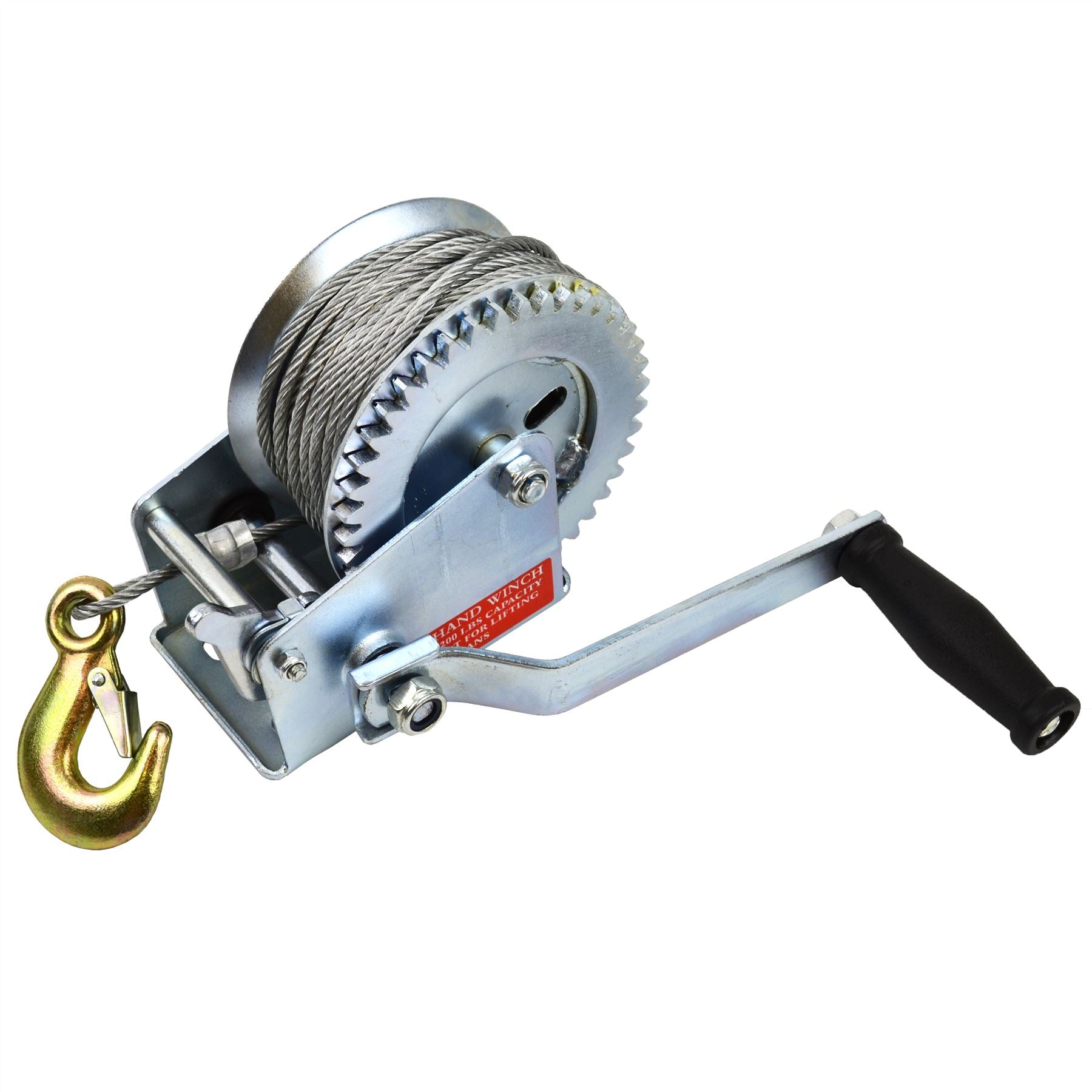 Hand Winch for Boat/Car Trailer 1200lb Complete with 20m Cable TE141
