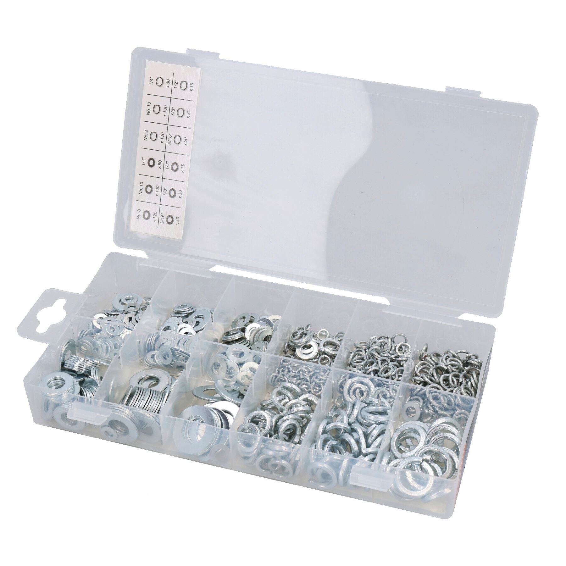 Assorted Flat and Spring Washer Assortment Set Metric + Imperial 790pc Kit