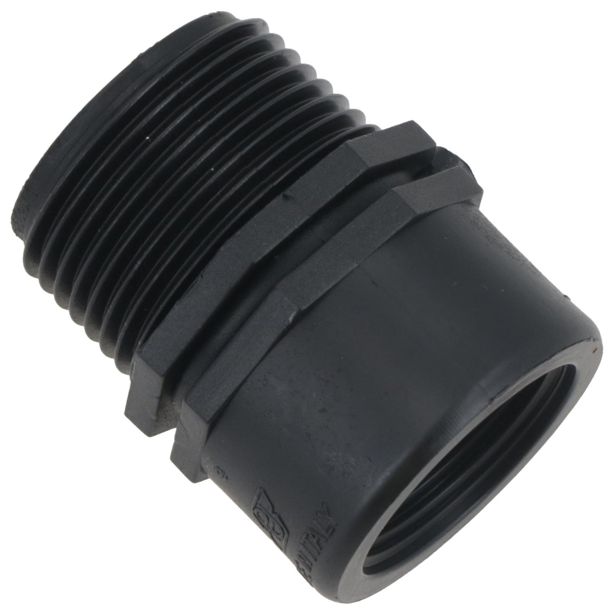 Polypropylene PP Threaded Reducing Socket Male – Female 1in – 3/4in BSP