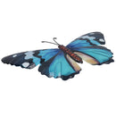 Medium Metal Blue Butterfly Wall Art Garden/Home Ornament 21.5 X 33.5CM