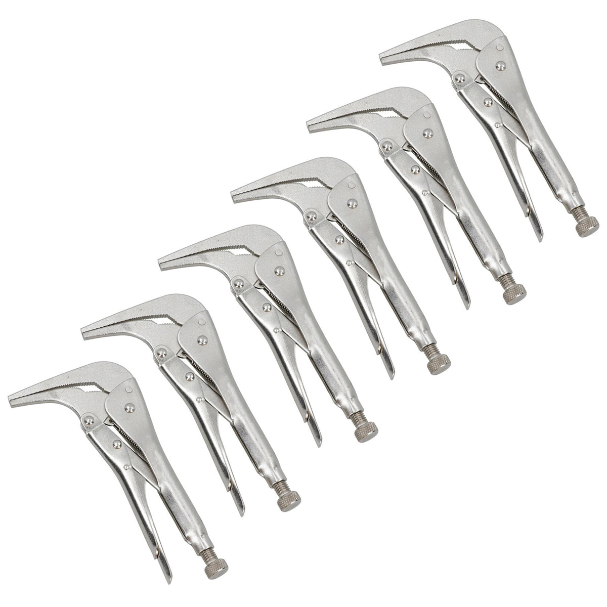 Long Nose Locking Pliers Mole Grips with 90 Degree Angled Head 10 inch
