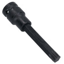 T55 1/2in Drive Deep Impact Impacted Torx Star Male Socket 100mm Long