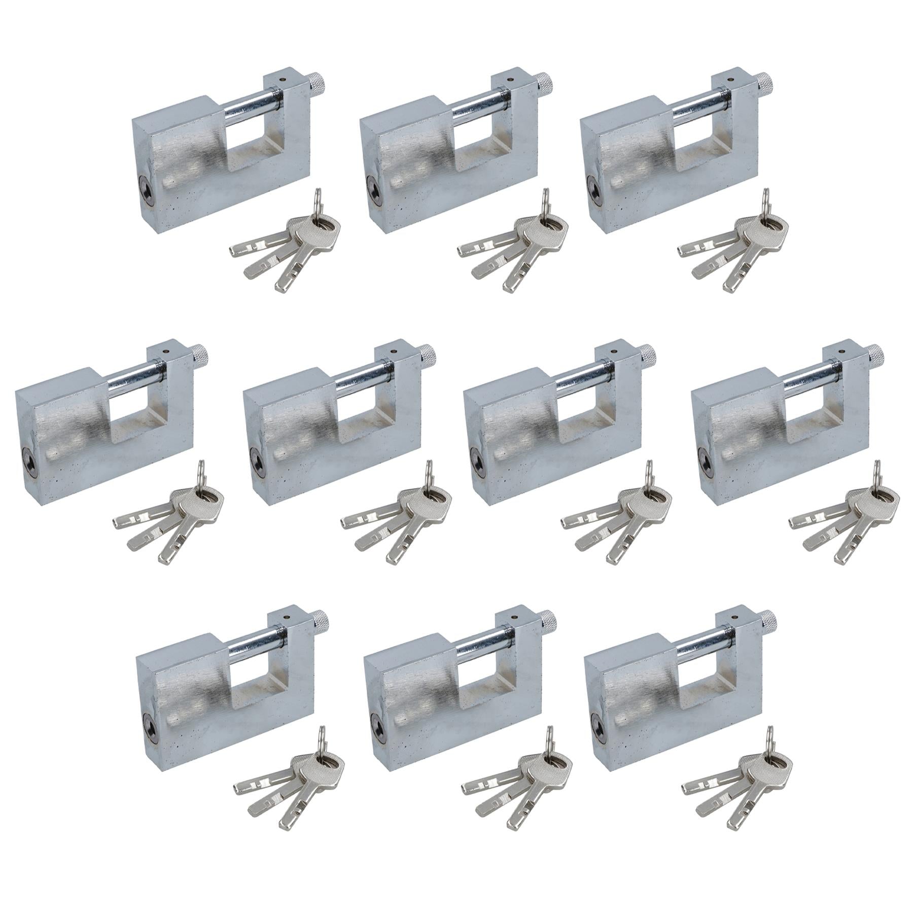 90mm Heavy Duty Beam Padlock Lock For Containers Shutter Doors Warehouses