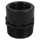 Polypropylene PP Threaded Reducing Socket Male – Female 2in – 1-1/2in BSP