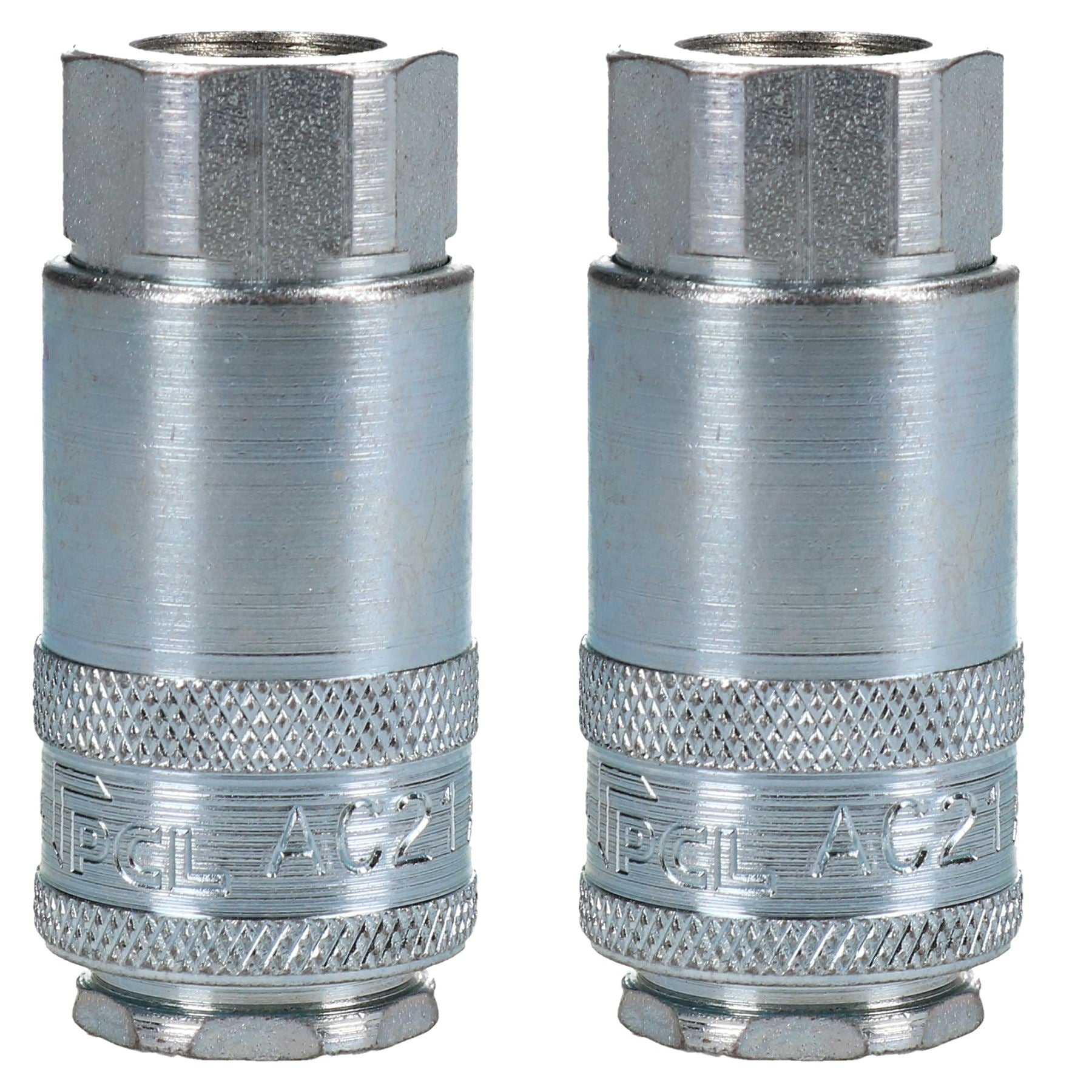 PCL Airflow Female Coupler 1/4" BSP Male Thread Air Hose Coulping AC21CF x 2