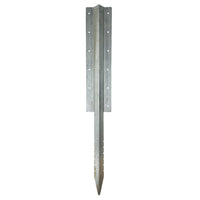 Garden Triple Sleeper Straight Support Spike Stake Galvanised Steel 930mm