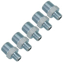 1/4" BSP Male to 1/2" BSP Male Step Up / Down Thread Union Fitting 5 PACK FT055