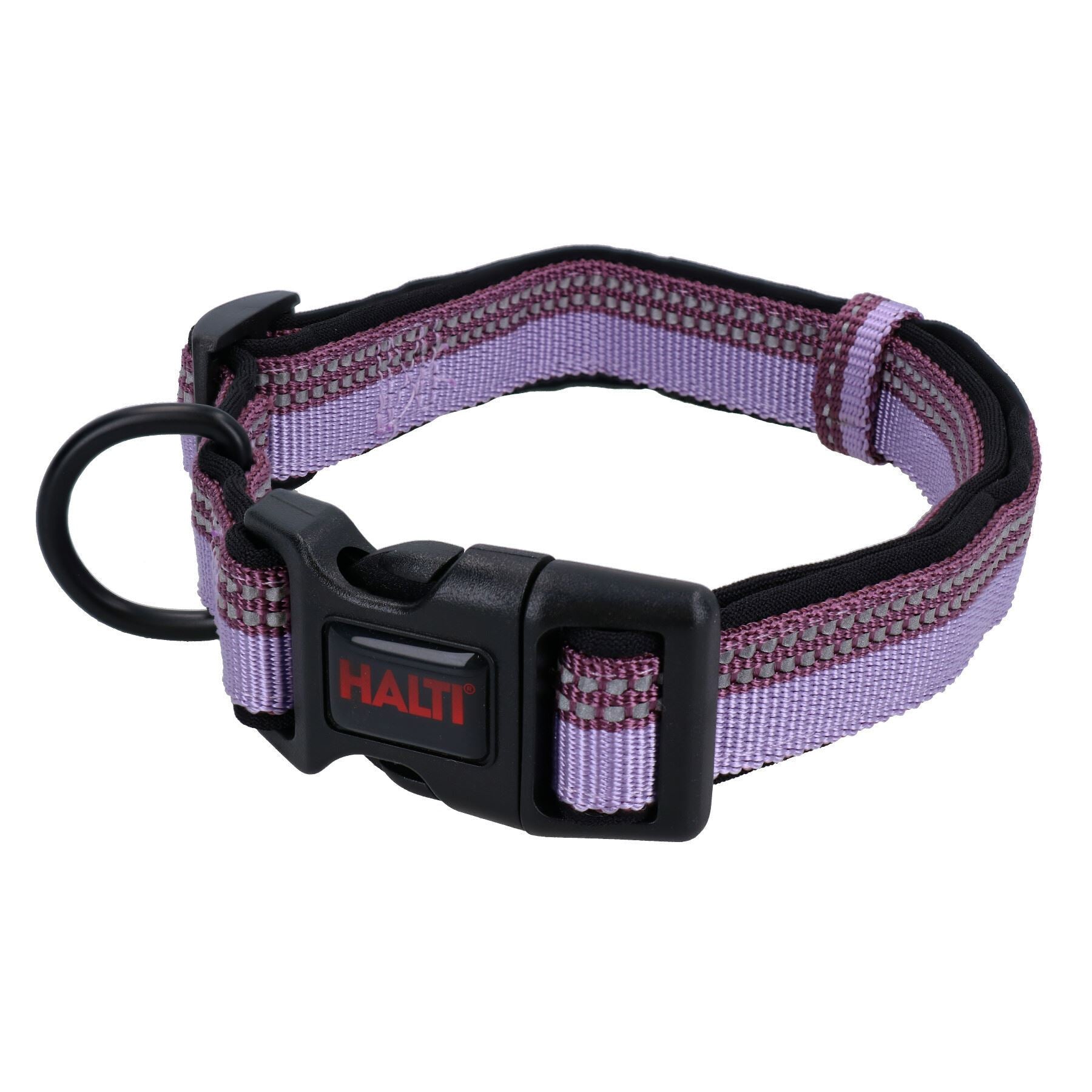 Halti Comfort Hundehalsband, groß, violett, gepolstert, verstellbar, stark reflektierend