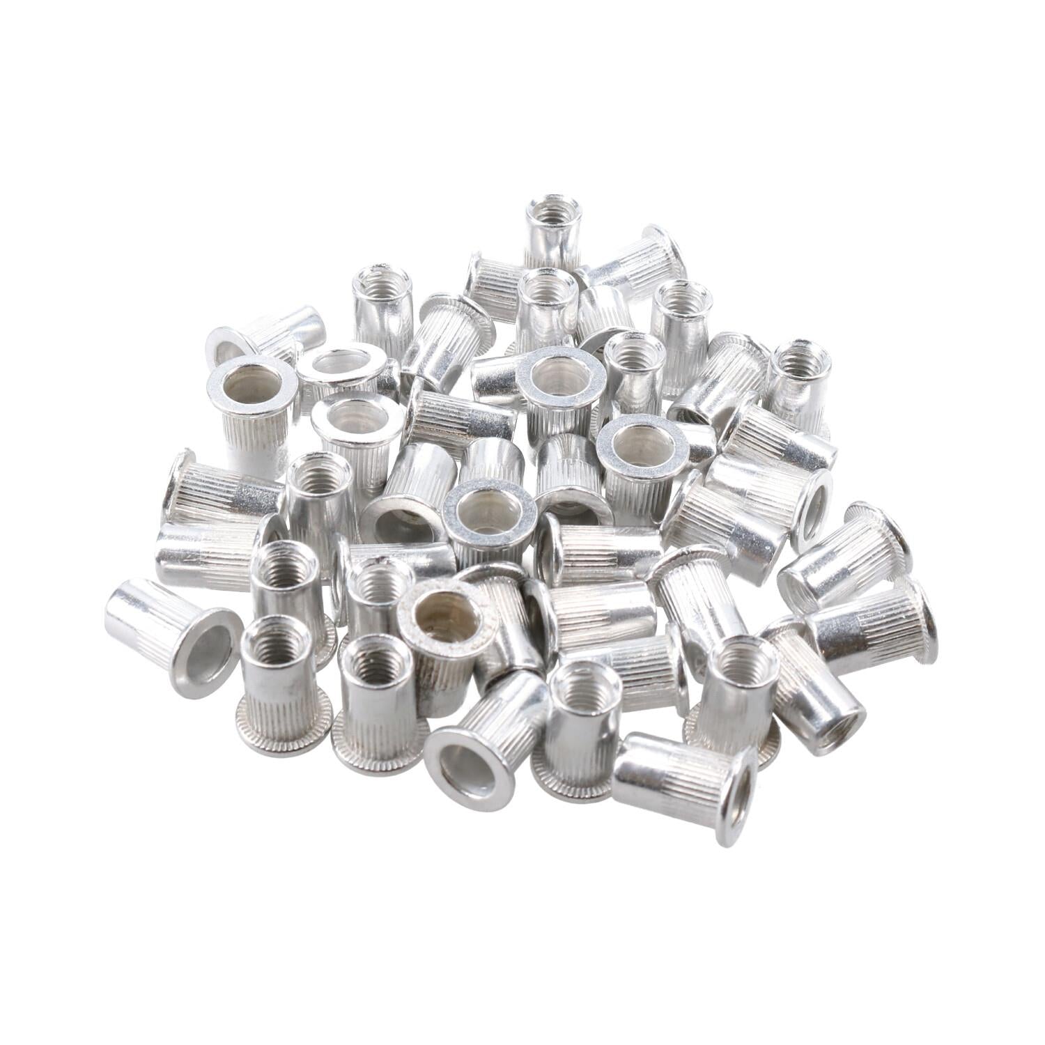 M3 M4 M5 M6 Alu Nut Serts Riveting Threaded Inserts Blindnut Rivnut 200pc