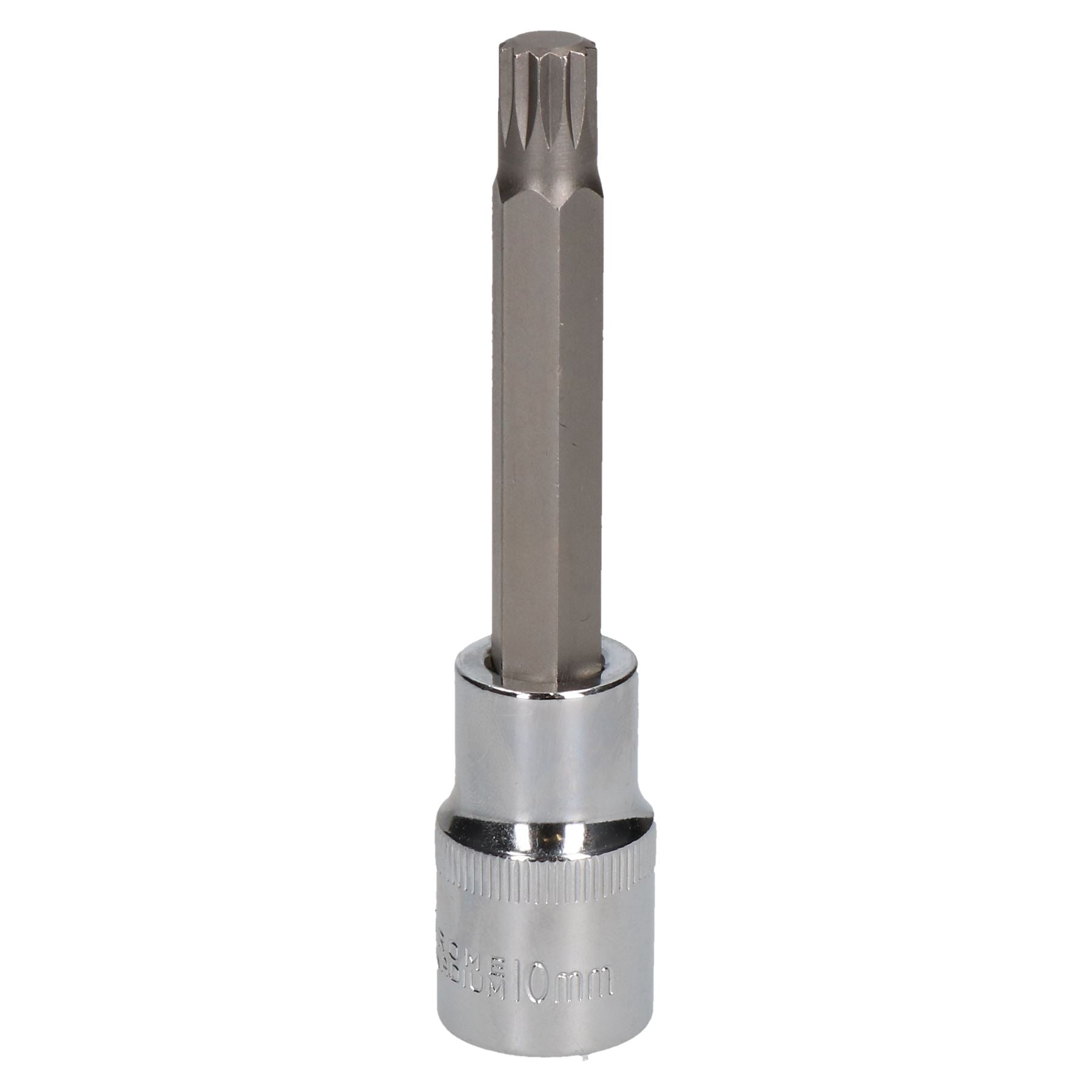 M10 x 100mm 1/2" Drive Extra Long Male Spline Bit Socket