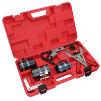 Auto Piston Ring Compressor Cleaner Cleaning Service Kit Clamps + Pliers 11pc