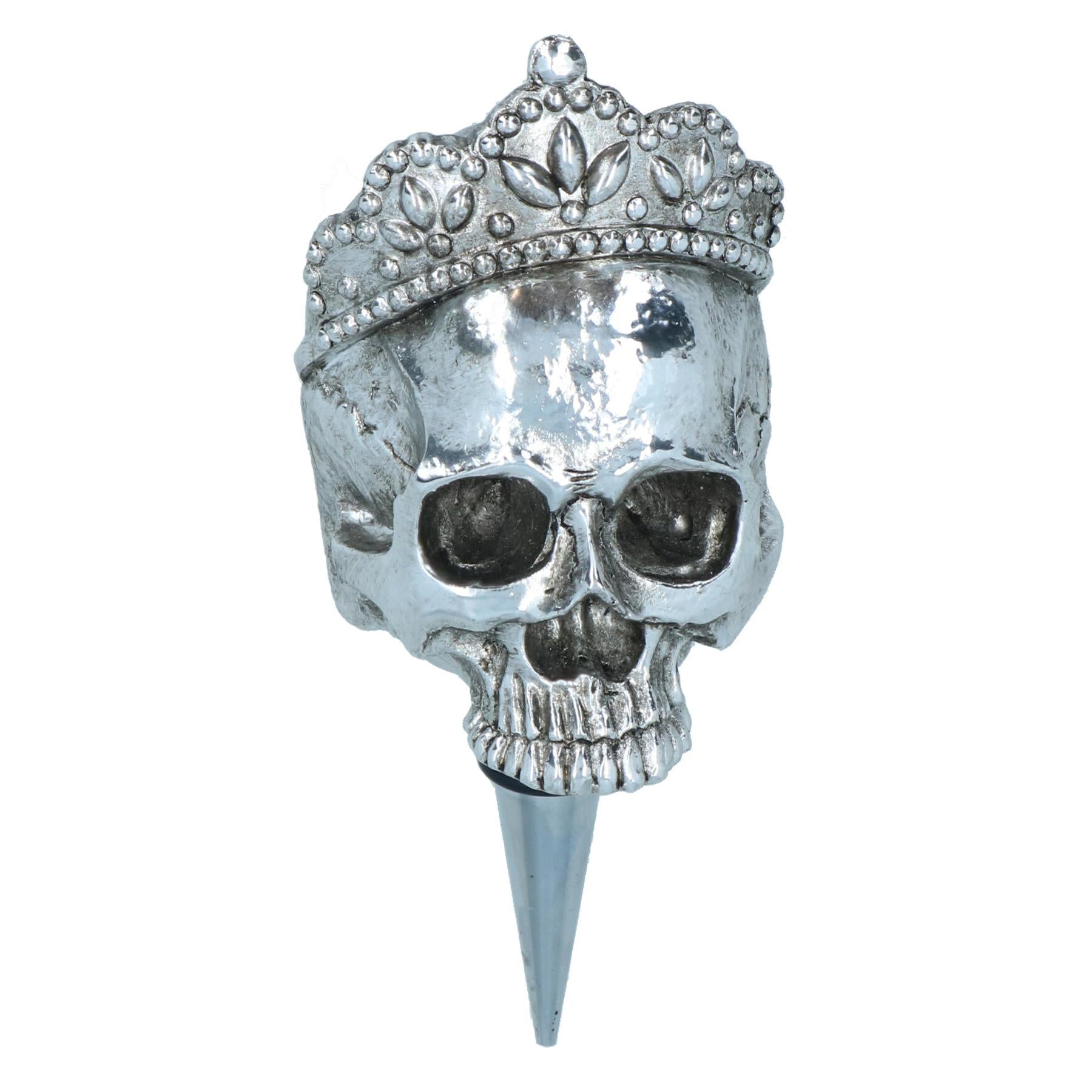 Skull Tiara Gothic Wine Bottle Stopper Topper Bung Cork Champagne Prosecco
