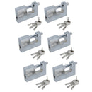 90mm Heavy Duty Beam Padlock Lock For Containers Shutter Doors Warehouses