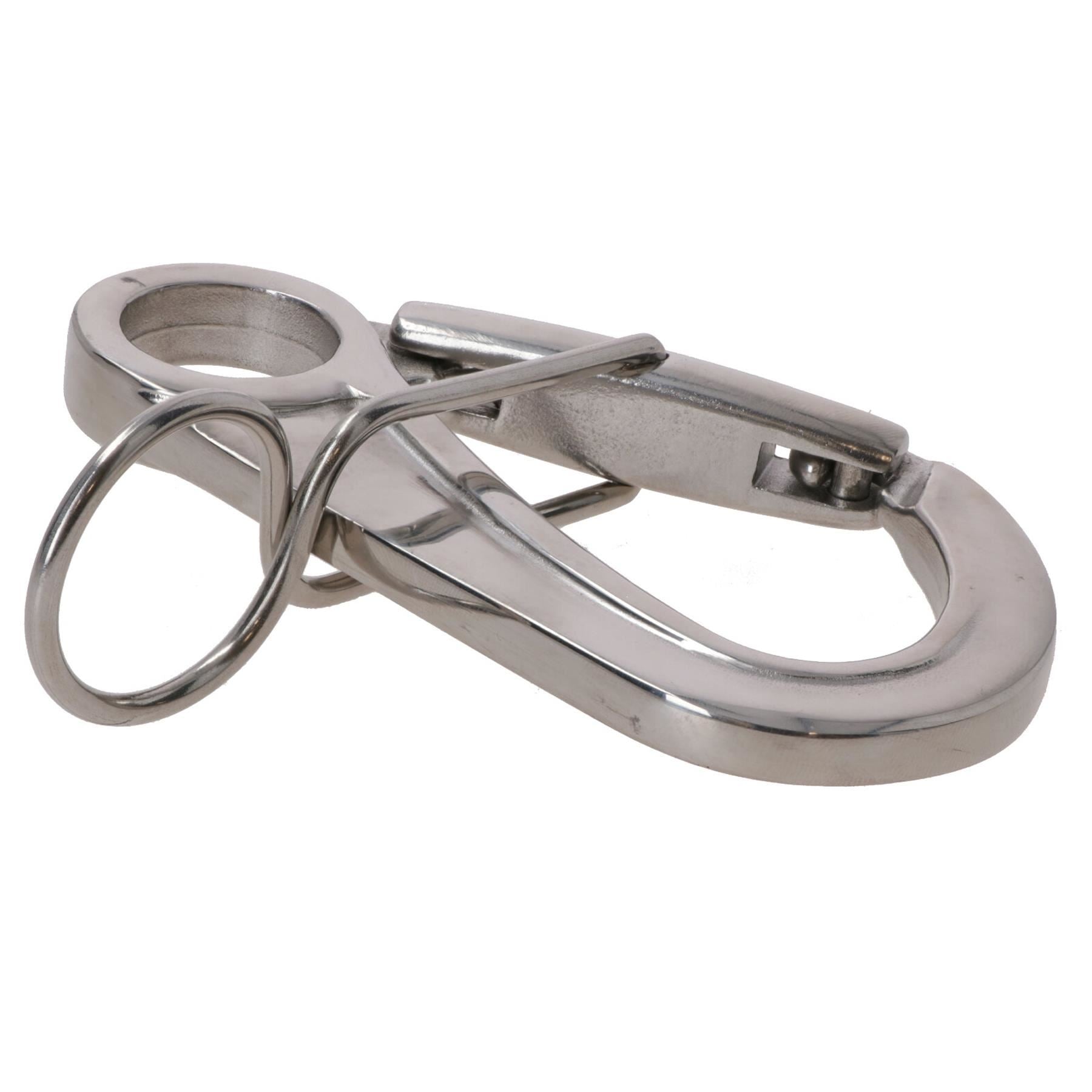 108mm Buoy Mooring Hook Carabiner Carbine Hook Snap Shackle A4 Stainless