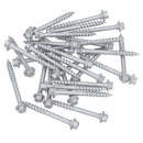 63mm Timber Sleeper Wood Screws For Railway Sleepers Hex Head Silver 30pc