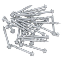 63mm Timber Sleeper Wood Screws For Railway Sleepers Hex Head Silver 30pc