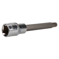 M9 x 120mm 1/2" Drive Extra Long Male Spline Bit Socket