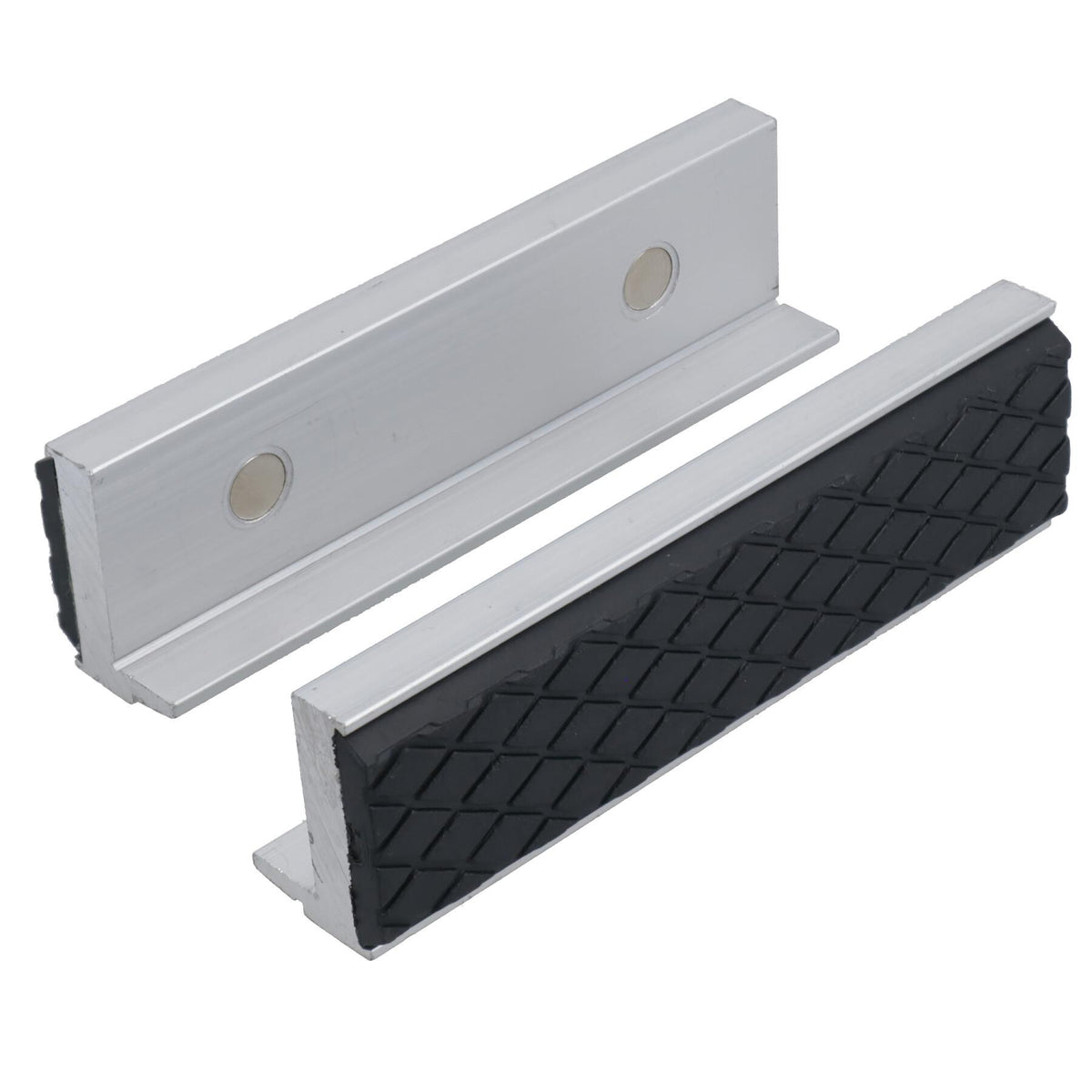 Magnetic Bench or Drill Vice Soft Jaws Engineers Rubber Grips 100mm (4") Sil118