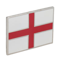 Stick On Metal England ST Georges Flag Emblem Sticker 40mm x 25mm