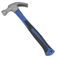 Klauenhammer Fiberglas 16oz mit TPR-Griff gebogener Reißnagel Stahlkopf AT047
