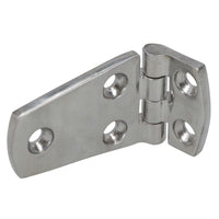 Polished Door Hinge Stainless Steel 76mm x 38mm 316 Long Marine Cabin Hatch