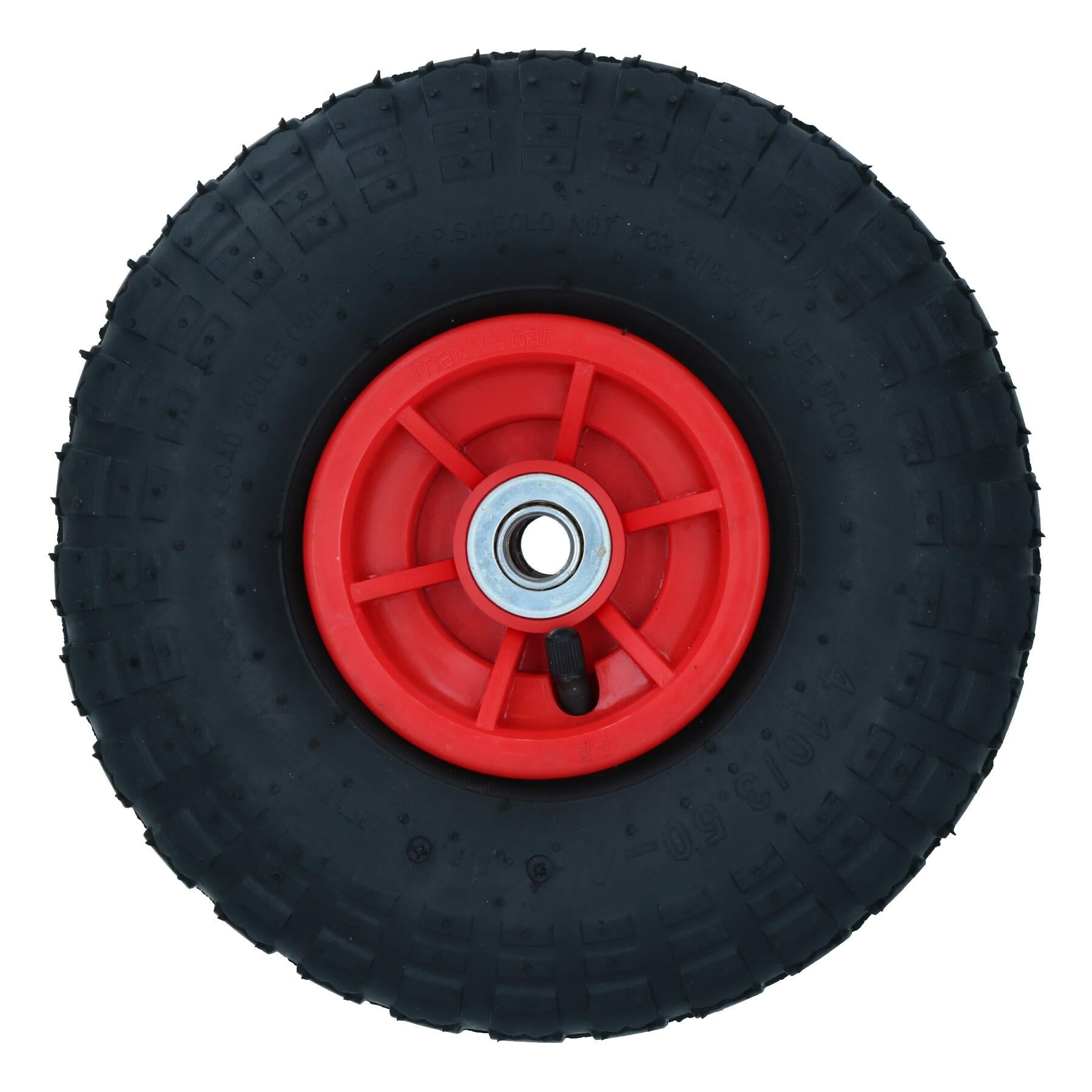 10 Inch Pneumatic Sack Truck Wheel and Tyre Garden Carts 16mm Bore