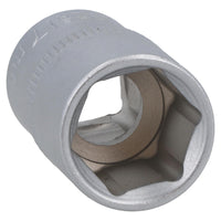 Douille à 6 pans 17 mm 1/2" Super Lock métrique peu profonde CRV à poignée moletée TE798